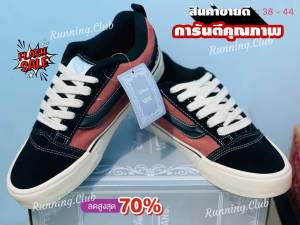 รองเท้าผ้าใบ Van Knu Skool (size 38-44) สีดำส้ม การันตีคุณภาพ พร้อมส่ง