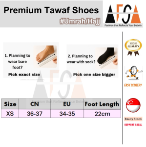 Tawaf Shoes for Umrah & Hajj Women Anti-Slip Lightweight | Kasut Tawaf Lelaki | Comfortable Walking Shoes | SG Seller Ready Stock