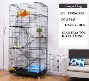 CHUỒNG MÈO GẤP GỌN SƠN TĨNH ĐIỆN CÓ BÁNH XE - DI CHUYỂN DỄ DÀNG - 3 KÍCH THƯỚC