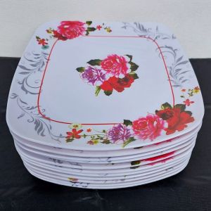 6 PCS PRIING KOTAK MELAMIN MOTIF 9 INCH TERLARIS