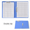 Plastic folder A4 binder single folder double folder PP material folder office storage file folder thickened strong splint student office supplies. 