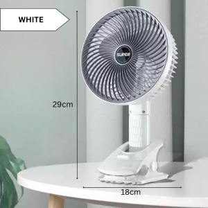 Ready Stock Multi 3 Blade Rechargeable Portable Mini Clip Fan Kipas Angin Klip Gantung Berdiri Cooling Adjustable Brushless Motor Detachable Grid Quiet Katil Lantai Rumah Pejabat Travel Senyap Indoor Outdoor Ringan Penjimatan Kuasa Office Study Bedroom
