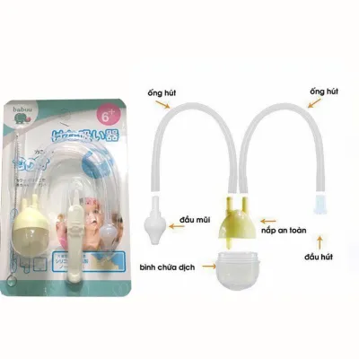 Dụng cụ Hút mũi ( loai rẻ ) đầu Silicone mềm mại an toàn giúp bé hết nghẹt mũi