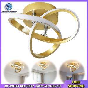 Winnereco Stylish Modern Ceiling Light with Acrylic Trefoil Design 9.84 Inch Dimmable LED for Home Decor
