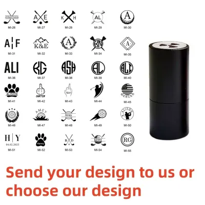 【QISHANG hot】 Custom Golf Ball Stamp Box Personalized Golf Stamps Gift for Golfer Golf Ball Marker Accessories Gifts For Men Fathers Day Gift