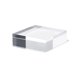 Solid Jewelry Display Riser Stands Polished K9 Crystal Acrylic Cube Display Stand Block multi-size Transparent Crafts Pedestals Perfume