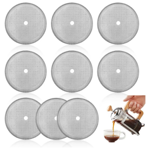 9 gói thép không gỉ 1000ml Pháp Báo Chí strainers cà phê thép không gỉ Bình ép cà phê Máy pha cà phê phần