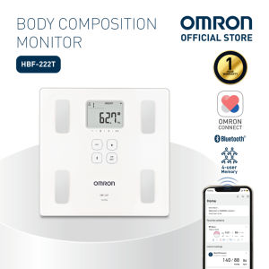 Ready Stock OMRON Model HBF-222T Bluetooth Smart Body Composition Monitor Home Body Fat Scale 1 Year Warranty