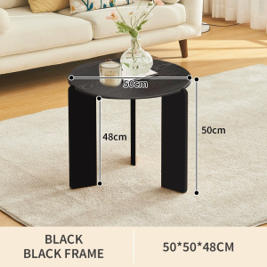 Coffee Table Combination For Living Room Sofa Side Table Solid Wood Round Nordic Simple Modern Table
