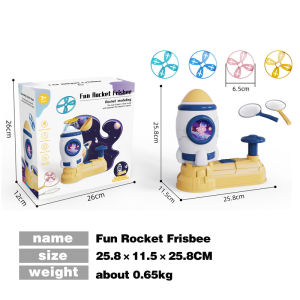 Disk Launcher Catch Game – Foot Activated Flying Disc Toy Outdoor Backyard Fun for Kids Family Parties Camping and Team Play – Ages 6