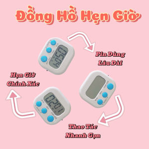 Đồng Hồ Bấm Giờ Điện Tử Mini Màn Hình LCD Tiện Lợi