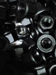 HCdailyToolsMix Black Carbon Steel Flange Platen Nuts M10 M12 M14 M16 M18 M20 M24 M27 M30 Hex Hexagon Nut With Pad Nuts Lock