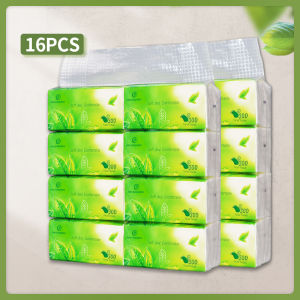 【Buy 8 Packs And Get 2 Free】Green Tea Facial Tissue Paper 3-Ply 300 Sheets ecoco facial tissue cleaning toilet paper tissue