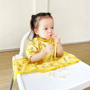 Áo Yếm Ăn Dặm Thần Kỳ Dài Tay Chống Thấm BLW Cho Bé ANBE VIETNAM