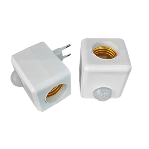 Phích cắm đèn cảm biến hồng ngoại đui E27 - phích cắm cảm ứng sáng đèn khi có người (tiết kiệm điện)