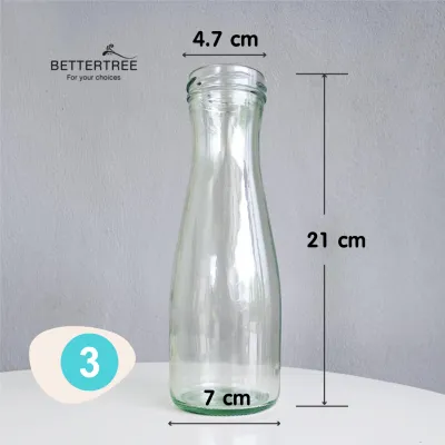 ขวดแก้ว ใส่ต้นไม้เลี้ยงน้ำ แจกันมินอมอล แจกัน แก้ว vase