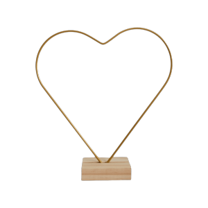 OOC Wooden Base Heart Shape Wreath Frame DIY Hollow Out Metal Hoop Centerpiece Desk Ornaments Moon Shape Wreath Iron Ring Wedding Decor