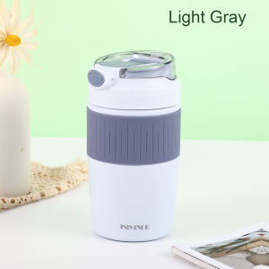Stainless Steel Coffee Cup Straw Sport Water Bottle Vacuum Thermos Cup Coffee Mug With Straw Double Drinking Coffee Cup