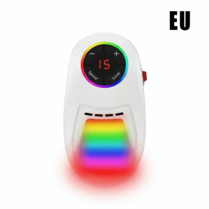 DYJKOUG Intelligent Remote Control Mini Heater Compact Size US/UK/EU Electric Heater Remote Control Portable Design Heater Office Use