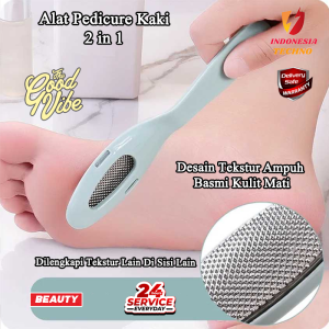 Sikat Kaki Alat Penghalus Tumit Kaki [2 TEKSTUR] Ampuh Angkat Kulit Mati Kaki Kering Pedicure Foot Care Alat Gosok Kaki Kapalan Alat Gosok Calluses Remover Pedicure Tools Penghalus Tumit Kasar Pecah Rubbing Foot Tumit Kaki Pecah Dan Kering COD MURAH