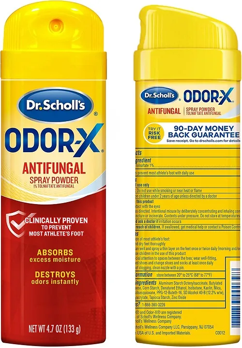 Dr. Scholl's Odour-X All Day Deodorant Spray Powder, 133 g 