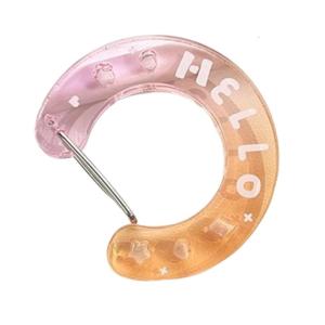 Gradient Design Clear Keychain Lightweight Hanging Organizers Featuring Customizable Hollow Patterns