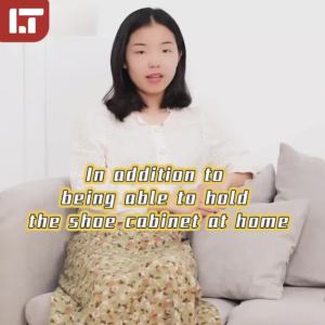 Slim type shoes cabinet wooden shoe rack storage modern style large capacity multi-layer shoe rack wardrobe shoe rack