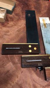 Vintage FOOTPRINT ENGLAND เหล็กฉาก ฉากตาย ฉากวัดมุม เหล็กฉากวัดมุม เหล็กฉากรุ่นเก่า ของเเท้