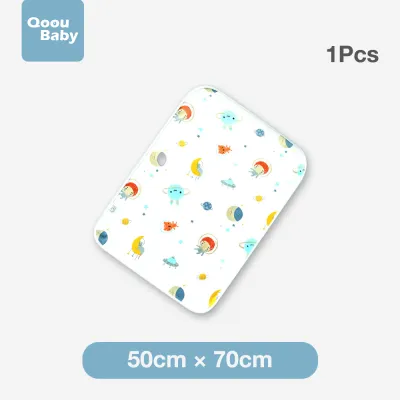 Organic Cotton Waterproof Layer Baby Changing Urine Pad Bed Sheets Changing Pad - Diaper Change Pad- Portable Waterproof