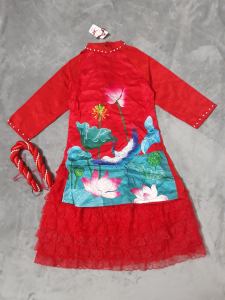 SET ÁO DÀI CÁCH TÂN BÉ GÀI [CÓ KÈM VÁY VÀ MẤN]