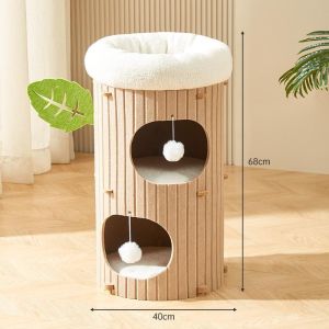 Cat Tree Hole Multi-Layer Cat Climbing Frame Cat Bed Cat Tunnel House Cat Scratching Board Cat Nest
