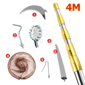 【จัดส่งฟรี!!】ตะกร้อสอยผลไม้ ทีเก็บผลไม้  ไม้สอยมะม่วง ตะกร้อสอยมะม่วง(ด้ามยืดหดได้ 2.5/4/5//6/7/10M) ตระกร้อสอยผลไม้ Fruit Picker เหล็ก sk5 นำเข้า ครบชุดที่จะช่วยคุณลูกค้าแก้ปัญหาการเก็บผลไม้บนที่สูงค่ะ ที่สอยมะม่วง ไม้สอยผลไม้ ที่สอยผลไม้ ทีเก็บผลไม้