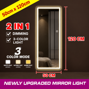 ZIVON Modern LED Full Body Mirror for Bedroom Irregular Oval Wall Mounted Mirror with Glowing Warm Light Contemporary Decorative Mirror for Bathroom Living Room Dressing Room Condo and Home Elegant Space Enhancing Design Secure Shopping with Damaged I