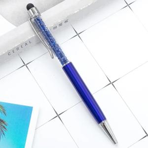 50pcs/Lot Crystal Metal Ballpoint Pen Fashion Creative Stylus Touch for Writing Stationery Office School Gift Free Custom Logo2026