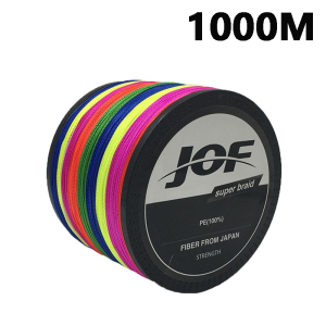 JOF 1000เมตร เอ็นตกปลา สายเบ็ดตกปลา 2.0/4.0/5.0 PE สายถัก 4 เส้น ยาว แรงม้าสูง สายเอ็นตกปลาแบบหลายเส้นใย Carp Fishing ญี่ปุ่นสายไฟแบบถักอุปกรณ์ตกปลา