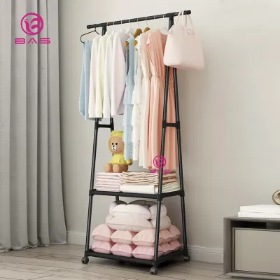 BAS triangle rak gantungan baju tempat pakaian rak susun serbaguna