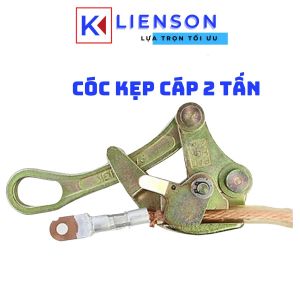 Cóc kẹp cáp cóc ngặm cáp 2 tấn - dùng để kẹp cáp kết hợp với pa lăng lắc cáp 2 tấn 3 tấn để kéo căng dây cáp (cáp điện hạ thế 4 sợi) dùng trong công tác thi công lưới điện - Cơ Khí Liên Sơn
