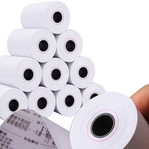 10 set 57x50 mm Thermal Paper for Receipt Printers- Cordya (White)