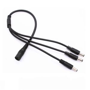 DC 4 way Splitter Power Cable 1 Female to 4 Male for CCTV Camera DC Power 1by4 For CCTV Camera LED