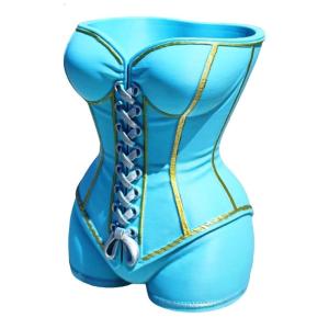 Thời trang 3D in Corset hình dạng planter hiện đại điêu khắc hoa Thiết kế nồi lọ cho không gian sống hiển thị