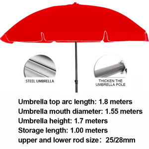 Parasol Garden Patio Umbrella 2.5M*2.5M Parasol Garden Patio Umbrella Sun Shade Umbrella Beach Round retractable outdoor umbrella
