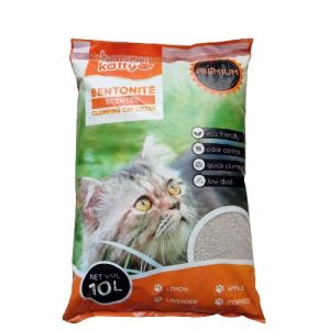 PASIR KUCING WANGI GUMPAL BENTONITE 10 L HAPPY KATTY - APPLE