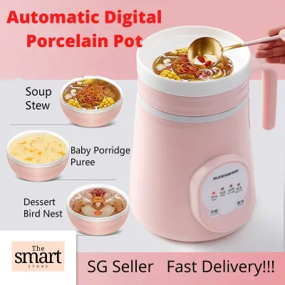 Baby Food Digital Thermal cooker Baby Porridge Slow Cooker Porcelain multi function cup Health Pot Automatic