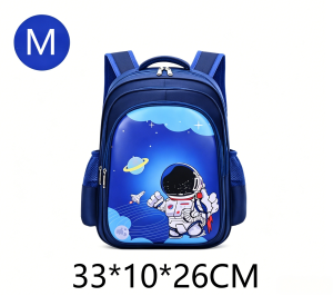 Kids Space Backpack Fun for Little Explorers Cute Astronaut Print Lightweight Design Easy to Carry Single Layer Structure Comfortable to Carry 2 Cool Colors Teal Blue Royal Blue