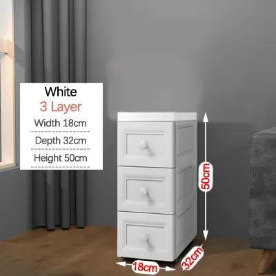 3/5/7 Tier Plastic Drawer Cabinet - European Super Slim Design / Plastic Cabinet