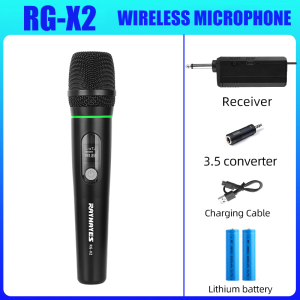 RAYHAYES RG-X1S Professional Microphone Wireless UHF Handheld Rechargeable For Karaoke Mikrofon