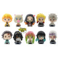 Mô hình Kimetsu No Yaiba - 10 mẫu Chibi Tanjiro Nezuko Zenitsu Inosuke Rengoku Xà Luyến Hà trụ - Thanh gươm diệt quỷ. 