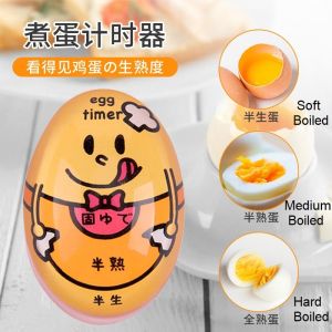 HOME BEST 1Pc Egg Boiler Color Changing Egg Timer - 3 Modes Boiled Egg Soft/Medium/Hard - Perfect Boil Eggs Countdown Rebus Telur Masa Undur Fz1 - 0155