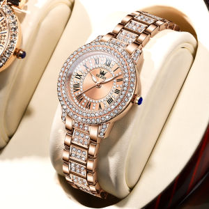 OLEVS 9943 Women Fashion Quartz Watch Gift Stainless Steel Watchband Round-dial Wristwatch