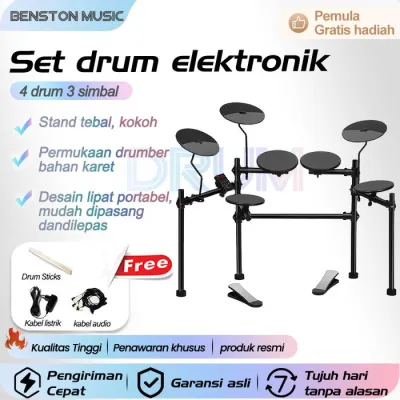 Benston Music- Drum elektrik. Set drum elektronik drum elektronik rumah untuk anak-anak dan pemula drum elektronik profesional